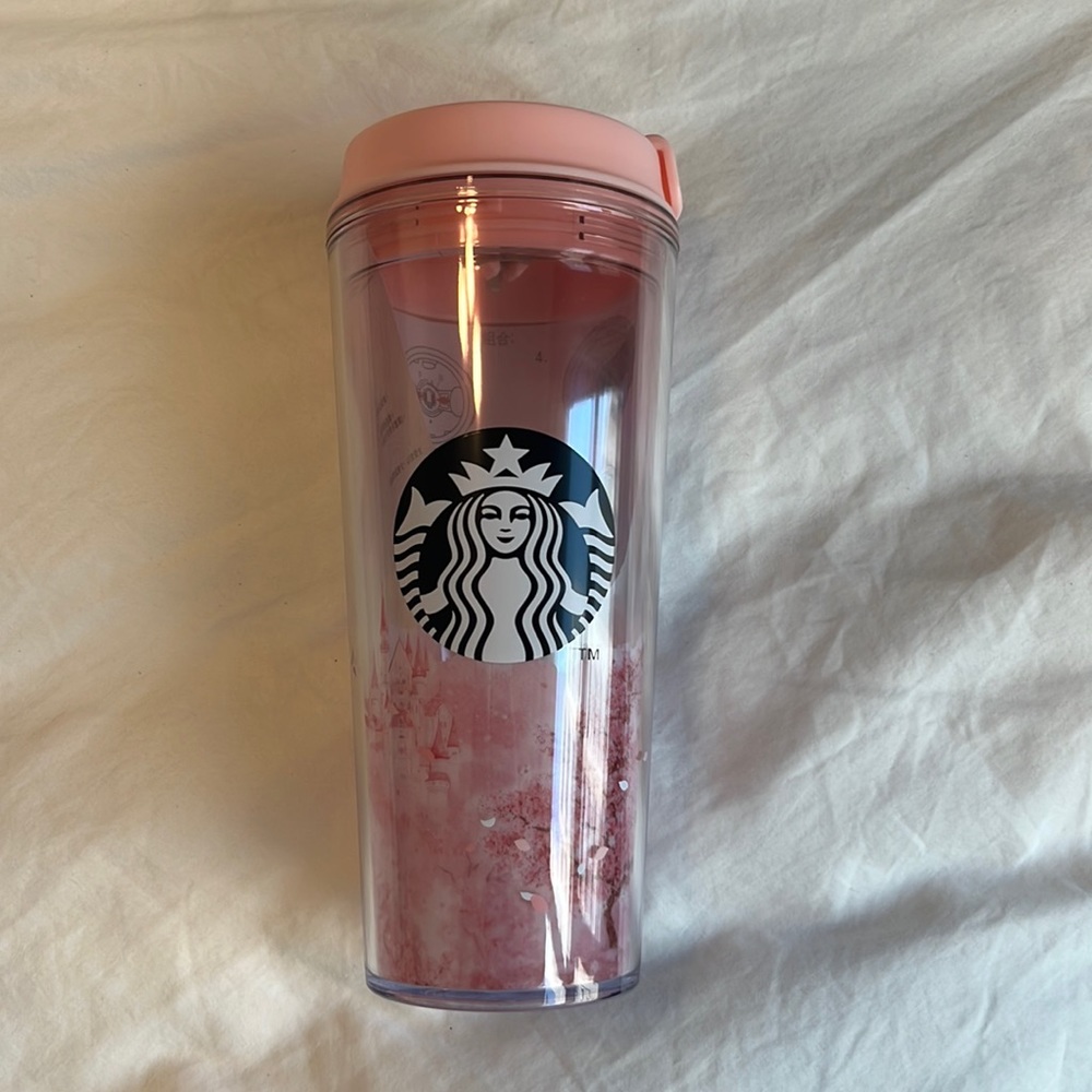 Starbucks Cherry Blossom Sakura 2023 Castle Pink Acrylic Double Walled Tumbler